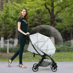 Beberoad Love Mosquito Net for Stroller Universal Baby Mosquito Net Durable Net Cover for Bassinet/Car Seat/Cradle (White) image 4