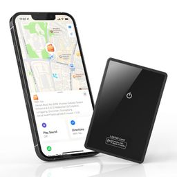 beyamis Ultra-Thin Wallet Tracker Card with Mirror Finish, Wireless Charging, Compatible with Apple Find My (iOS Only), Slim Item Finder for Luggage Tag, Purse, Handbag, Clutch, Backpack image 1