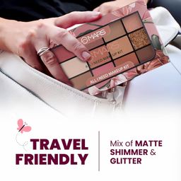 MARS All I Need Makeup And Eyeshadow Powder Kit | 9 Eyeshadows With Blusher Bronzer And Highlighter | Matte Long Lasting & Highly Pigmented (21.5 G) (Multicolor-01) image 4