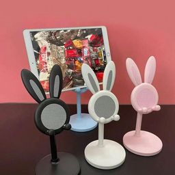 Hebrew Adjustable Rabbit Cartoon Phone & Tablet Stand -, Telescopic Desktop Holder for Lazy Days (Multi Color). image 5