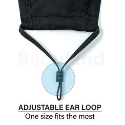 Maple DM-01 Mask for women Denim Reusable Washable Reversible 3 Layer Printed Fine Cotton Face Mask for Ladies Men Unisex With Adjustable Ear Loop Free Size image 3