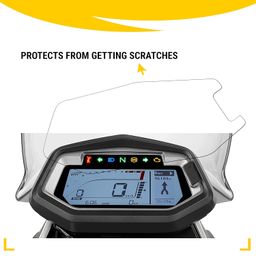 NIKAVI SMSG06 Speedo Meter Screen Protector for Hero Xpulse 200, Xtreme 200s,Xpulse 200t, Glamour + NKVKC (Transparent) Full Screen Coverage with Easy Installation Kit image 5