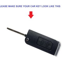 Abundance 3 Button Front Remote Key Shell Compatible for Mahindra XUV 500 Key Shell / case /pad (Front Shell only) image 5