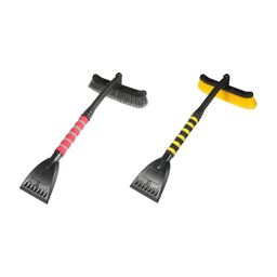 Lyla Auto Snow Brush Ice Scraper Windshield Ice Scraper with Foam Grip Detachable Black red image 4