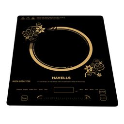 Havells TC 20 Glass Ceramic Cooktop Induction (Electric Stove) | 2000 W | With 9 Cooking Options | Copper Coil with 3 Year Warranty | Auto Pan Detection Sensor | Designer Touch Panel (Black) image 1