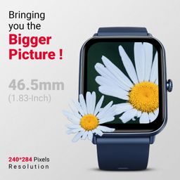 Fire-Boltt Ninja Call Pro Plus Smart Watch 1.83 inch with Bluetooth Calling, AI Voice Assistance, 100 Sports Modes IP67 Rating, 240 * 280 Pixel High Resolution (Navy Blue) image 3