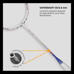 HUNDRED Flutter FF Attk Ultra-Thin 6.5mm Shaft Badminton Racket with Full Racket Cover (80 g, Max Tension : 32 LBS) image 5