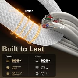 dr vaku DR VAKU® 1 Meter Nylon Braided Type C to Type C Cable for iPhone 16/16 Plus/16 Pro/16 Pro Max, iPhone 15/15 Plus/15 Pro/15 Pro Max, Samsung Galaxy S24/S23/S22/S21 FE Laptop & Other Android Devices image 3
