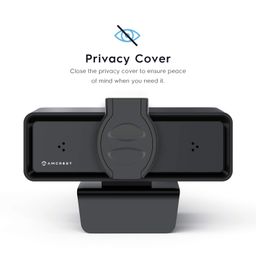 amcrest ProStream 1080P Webcam with Dual-Microphone & Privacy Cover, Web Cam USB Camera, Computer HD Streaming Webcam for PC Desktop & Laptop, Wide Angle Lens & Sensor for Superior Low Light (AWC2198) image 3