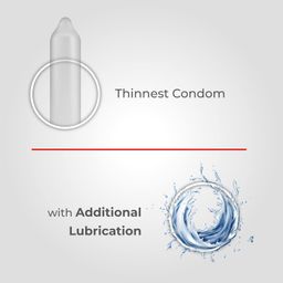Skore Nothing Thinnest Pleasure Condoms | Flavored Chocolate & Strawberry | With Disposal Pouches| Pack of 2 | 10's each image 5