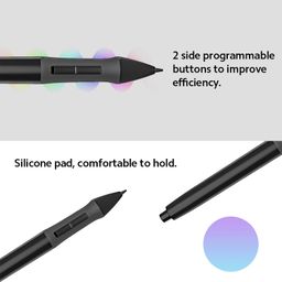 PEN68 Digital Pen with 2 Programmable Side Buttons 2048 Levels Pressure-Sensitive Pen for H420 Graphics Tablet, Black image 3
