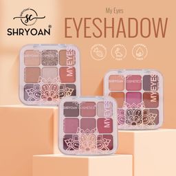 Shryoan Long Lasting My Eyes Up Matte & Shimmer Eyeshadow Palette| Matte Finish| Highly Pigmented| Smudge Proof (Multicolor) (18 Gram) (Shade 01) image 2
