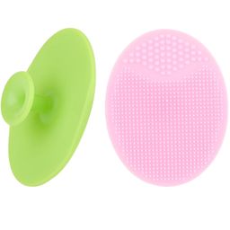 luckyiren Face Scrubbers Exfoliating Facial Cleansing Brush-Soft Silicone Bristle-Remove Dead Skin Toxins-Improves Lymphatic Functions For Sensitive/Delicate/Dry Skin image 1
