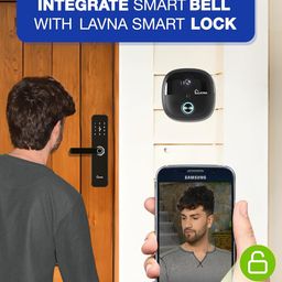 LAVNA Smart WiFi Video Doorbell 2K | Instant Visitor Video Call | 2-Way Talk | Lock Integration Available | PIR Sensor | 2MP 1080P Resolution | Live Streaming | Plug and Play Chime | IP65 Waterproof image 2