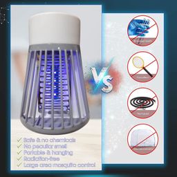 maahil Insect Bug Zapper Trap Killer LED Lamp, Electronic Machine Trap for Home, Electric Machar Repellent Machine Racket net Spray UV Light Fly swatter lamp LED for Home (2 Pin Mosquito) image 3