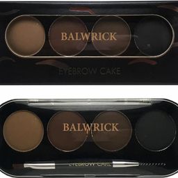 balwrick Eyebrow Powder Cake with brush Brow Palette Eyebrow Enhancer Waterproof 4 in 1 Multicolor image 1