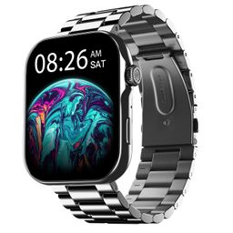Noise ColorFit Ultra 3 Bluetooth Calling Smart Watch with Biggest 1.96" AMOLED Display, Premium Metallic Build, Functional Crown, Gesture Control with Metallic Strap (Glossy Silver: Elite Edition) image 1