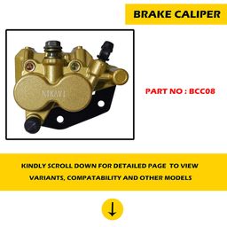 NIKAVI BCC08 Front Brake Caliper Assembly Compatible for TVS Apache (Old Model) image 3
