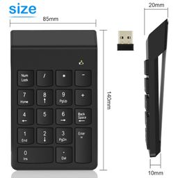 noox Wireless Number Pad, Numeric Keypad Numpad Laptops Desktop Computer Accessories, Compatible with Chromebook NoteBook EliteBook MateBook - 10 Key USB Keypad Office Essentials image 2