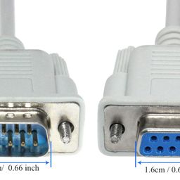 OSTENT DB9 Male DB9 Female COM RS232 Serial Port Interface Cable for Wavecom Siemens Simcom Modem image 5