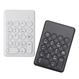 ujeavette UJEAVETTE® Portable 18 Keys 2.4G Wireless Numeric Keypad Number Numpad for Pc White image 4