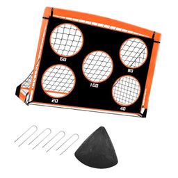 SECRET DESIRE Soccer Goal Practice Combination Goals Soccer Net for Park Garden Playground Orange image 4