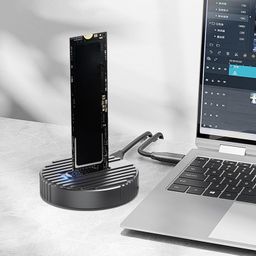 Tobo M.2 NVMe SSD to USB Docking Station Adapter, External M.2 PCI-e NVMe SSD to USB-C Reader Adapter Converter for M.2 (M Key) NVMe SSD TD-1426HS image 4