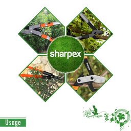 Sharpex Professional Ratchet Anvil Lopper with Compound Action, Sturdy Telescopic Handles with Extra Leverage, Garden Pruning Tree Hedge Branch Cutter Garden Lopper - Pruning Tool (Orange) image 5