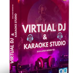 AVISHITI Virtual DJ Studio & Karaoke system | Latest 2024 Edition v8 | Recording Mixing Software | Lifetime License | 1PC | For Windows image 1