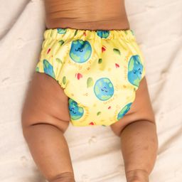 A Toddler Thing Pull-Up Cloth Diaper 2.0 with Insert | Stay Dry & Lasts up to 6Hrs | Adjustable Snap Buttons | Reusable & Rash Free | Fits Babies 5-16 kg | Go Green image 4