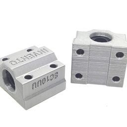 INVENTO 2pcs SC10UU 10mm Linear Motion block bearing, LM10UU bearing in 3D print Block For 3D Printer DIY image 1