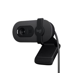 Logitech Brio 100 Full HD Webcam for Meetings and Streaming, Auto-Light Balance, Built-in Mic, Privacy Shutter, USB-A, for Microsoft Teams, Google Meet, Zoom and More- Graphite image 1
