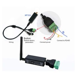 Serial Server, RS485 To GPRS Serial Server SRX Wireless Communication Serial Server TCP 2G GSM HF7311 5-36V for Outdoor for Professional for Home image 5