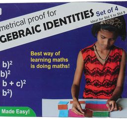 Kutuhal Algebraic Identities and Its Geometrical Proof Puzzle and Board Game Innovative Math Made Easy Series Educational School Project DIY Kit image 1