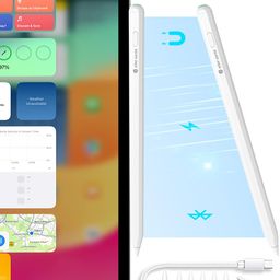 eller santé eller santé® Upgraded Pencil 2 Generation Stylus Pen with Magnetic Wireless Charging Bluetooth Connectivity Tilt Sensitivity for iPad Air Pro 11, Air 11 2018 & Later with 5 Extra Nib+1 Silicone Nib image 1