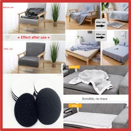 Gujish Velcro 2 Sided Adhesive Round Stickers Extra Strong Hold Multipurpose Hook & Loop Fasteners for Home Office DIY Projects Sticky Back Tape Versatile Fastening Solution Long-Lasting - Pack of 10 image 3