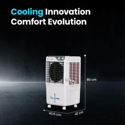 Voltas Joy 40, Room Air Cooler for Home, Honey Comb Cooling Pads with 3 Speed Control Functions, 40 Litres, White image 5