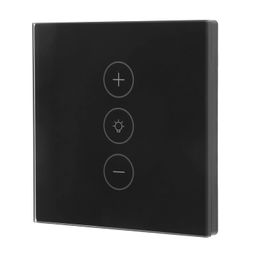 Generic Voice Control Dimmer Switch, WiFi EU Plug 110‑240V Smart Dimmer Switch 400W for for Household(Black)' image 1