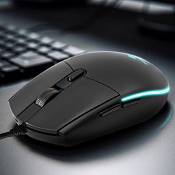 ZEBRONICS WAR M, Wired Gaming Mouse with 6 Buttons, High Precision Sensor, up to 4200 DPI, Gold Plated USB Interface, Breathing LED, 1.8m Braided Cable image 2
