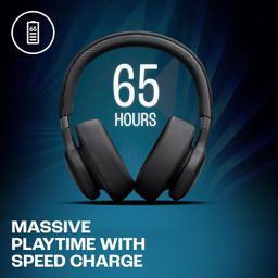 JBL Live 770NC True Adaptive Noise Cancellation Headphones Wireless Over Ear, Multipoint Connect, 65Hrs Battery, Speed Charge : 5min Charge Gives up to 4H of Playback, Spatial Sound, BT 5.3 (Black) image 4