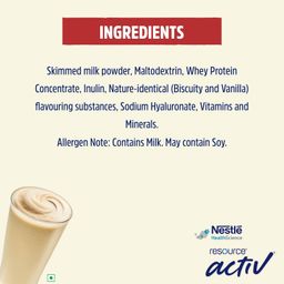 Nestlé Resource Active, High Protein Shake with New Edge Formula, Vanilla Flavour, Strengthens Muscles, Bones, Immune System, Improves Skin 400g Bag-in-box pack image 5