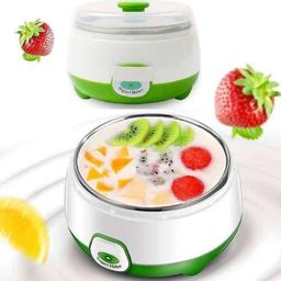 Automatic Yogurt Maker Machine With Stainless Steel Inner Container with temperature control, Electric 15 Watts Electric 900ml Automatic Curd & Home DIY Dahi maker Container (Multicolor) image 1