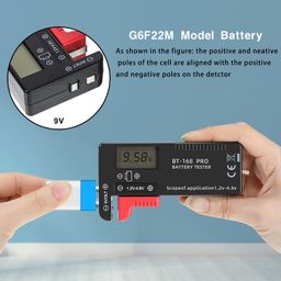 cndhdok 3PCS Digital LCD Battery Tester Checker Universal Battery Tester Monitor for AA AAA 1.5V 3.7V 1.2~4.8V 9V Batteries,Household Battery Life Level Testers Power Meter image 4
