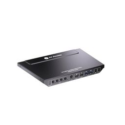 v av access AV Access 4×1 4K USB-C Docking Station & HDMI KVM Switch with USB 3.0, Supports 60W Charging for Laptop, 4K@60hz, EDID Emulation, Hotkey or IR Remote, USB 3.0 Hub for 4X PCs Share 1 Keyboard&Mouse image 1