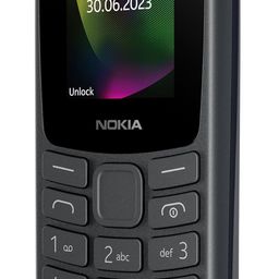 Nokia 106 Dual Sim, Keypad Phone with Built-in UPI Payments App, Long-Lasting Battery, Wireless FM Radio & MP3 Player, and MicroSD Card Slot | Charcoal image 3