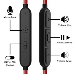 GEEKRIA Audio Cable with Mic Compatible with Bose QC SE, QCSE, SoundTrue, SoundTrue Around-Ear II, QC45, QC35 II, NC 700 Cable, 2.5mm Replacement Stereo Cord with Inline Microphone (4 ft / 1.2 m)(Red) image 3