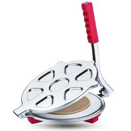 BLLUEX Roti Maker and Puri Maker Press Machine with Handle, Manual Stainless Steel Roti Press, Papad/Khakhra/Chapati Maker with pre Fitted Handle, Large Size image 1