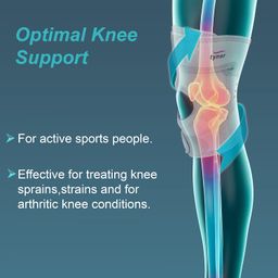 TYNOR Knee Support Sportif (Neo), Grey, Large, 1 Unit image 2
