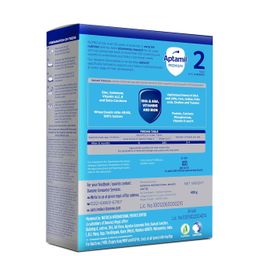 Aptamil Premium Infant Formula Milk Powder for Babies - Stage 2 (6-12 Months) - with Prebiotics and DHA - 400gms - BIB Pack image 2