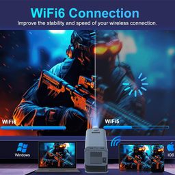toptro Free Style 1080p Native Resolution Projector 4K Ultra HD Support, 270° Rotatable, 9500L, Android 11 WiFi Bluetooth Inbuilt YouTube Netflix PrimeVideo Hotstar HDMI USB 150" Max image 3